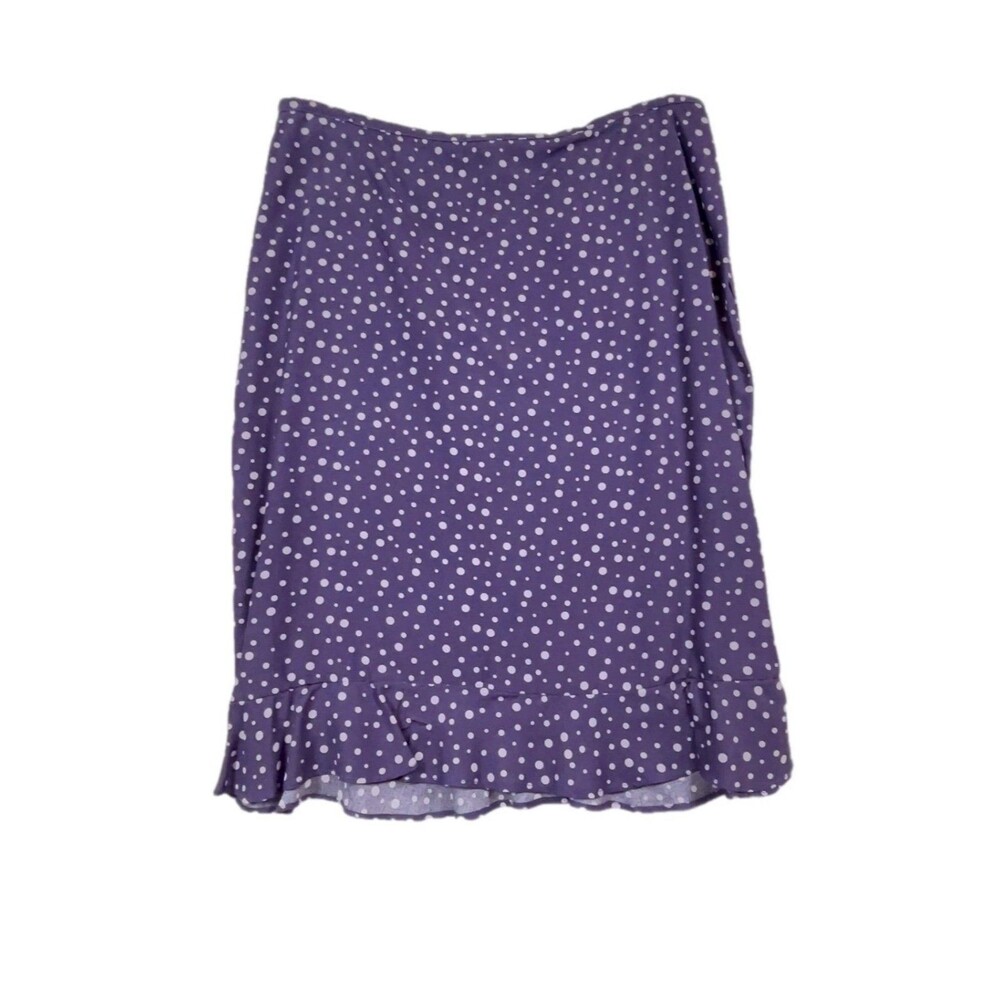 Xhiliration Purple Polka Dot Skirt Y2K Size Medium